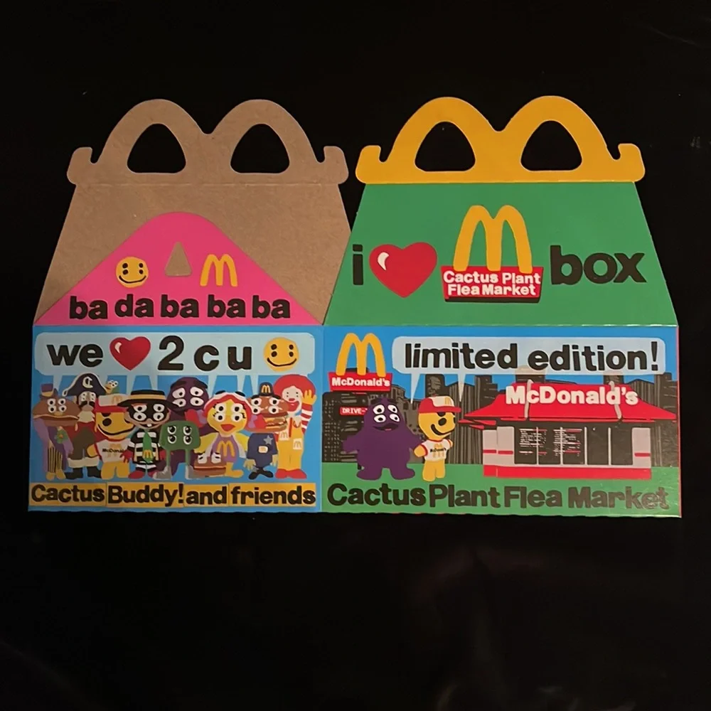 Mcdonald's Limited Edition Cactus Flea Market Adult Happy Meal.Full Set Sealed - Picture 4 of 5
